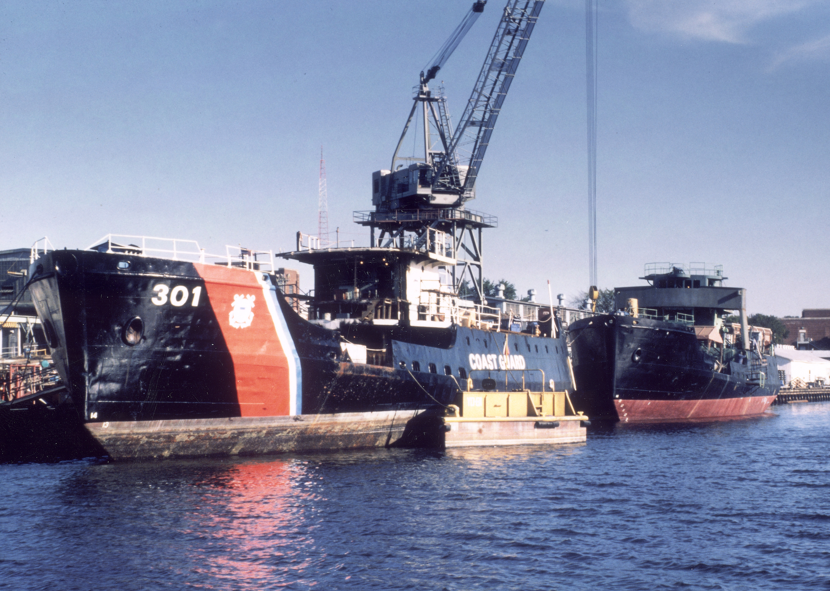 Photo of buoy tender launching