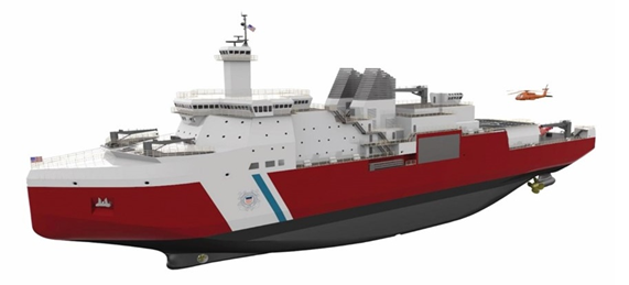U.S. Coast Guard polar security cutter rendering by Bollinger Mississippi. U.S. Coast Guard polar security cutter rendering by Bollinger Mississippi.
